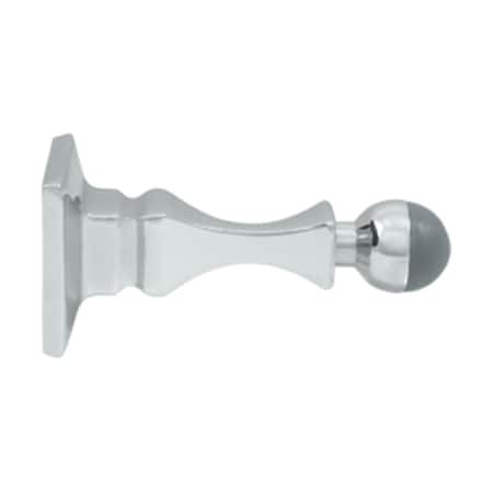 Patioplus 3.5 in. Baseboard Door Bumper, Bright Chrome - Solid PA696608